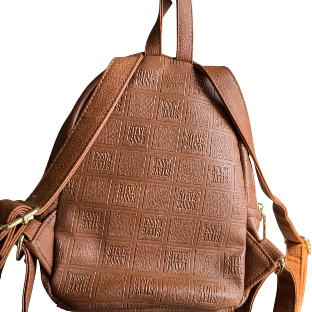 Steve Madden Tan Textured Mini Backpack - Picture 2 of 15